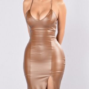 Sexy Brown Dress - Fashionova